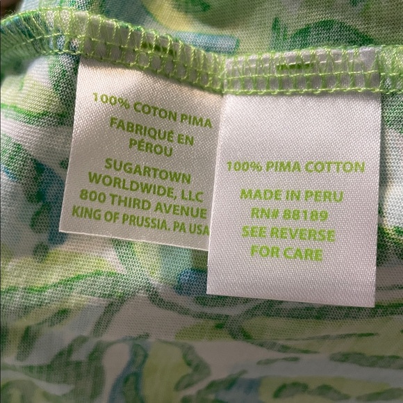 Lilly Pulizter Windsor Fresh Citrus Dress in Green Parrot - Picture 4 of 7